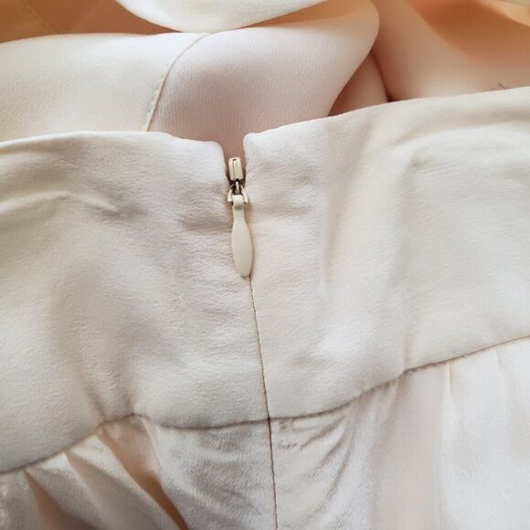 2B Rych Women's Silk Pants Cream 6 Wide Leg Trousers Flowy Casual Palazzo - Picture 10 of 10